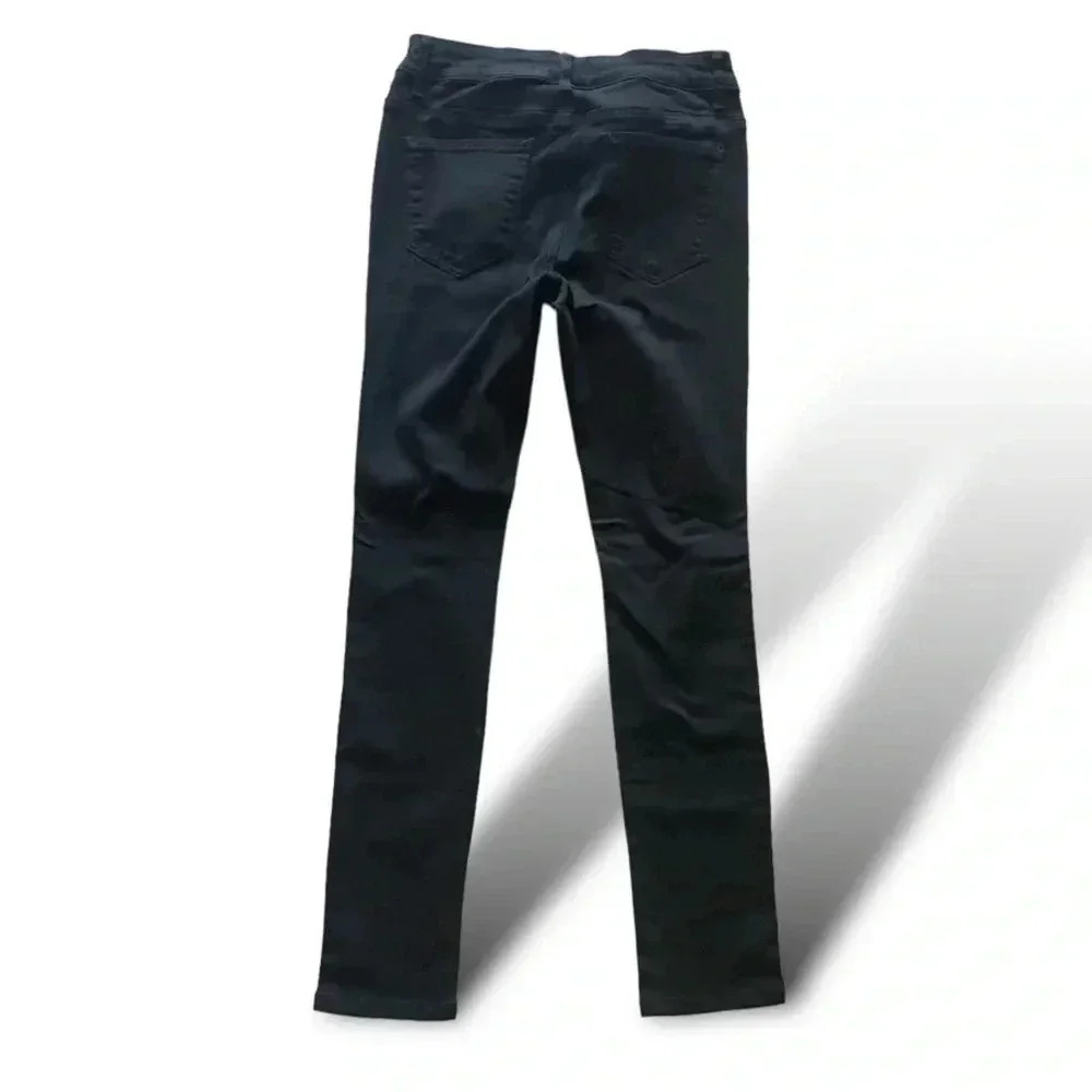 Black Distressed Skinny Jeans - Picture 2 of 6